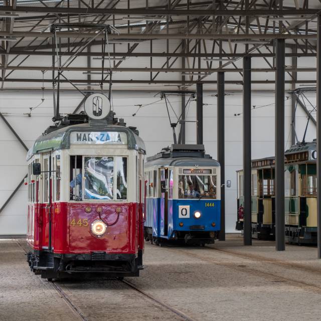 Historyczne tramwaje z innych miast w Krakowie - w Stacji Obsługi Tramwajów Nowa Huta